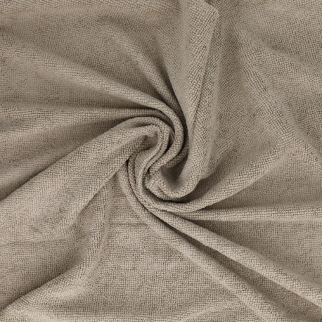 Tissu Eponge Microfibre Microclean Gris 