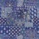 Tissu Cretonne Imprimée Farwest Bandana Bleu 