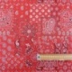 Tissu Cretonne Imprimée Farwest Bandana Rouge 