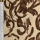Tissu Viscose Lin Imprimé Digital Chocolat 
