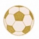 Ecusson ballon de foot - Doré
