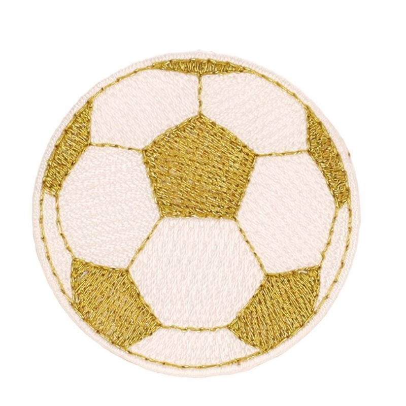 Ecusson ballon de foot - Doré