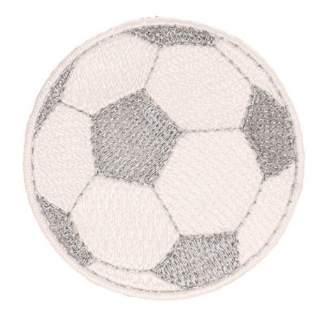 Ecusson ballon de foot - Argent
