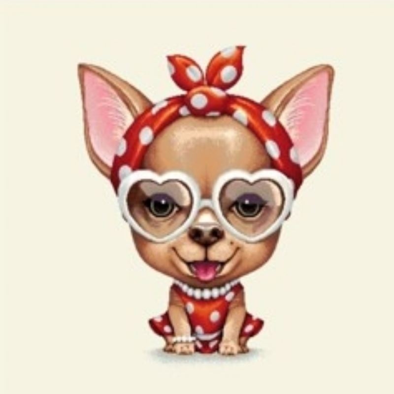 Coupon Chien Lunette Coeur