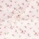 Tissu Broderie Coton Fleurs Rose 