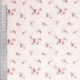 Tissu Broderie Coton Fleurs Rose 