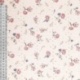 Tissu Broderie Coton Fleurs Rose Clair