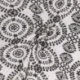 Tissu Broderie Coton Fleurs Fond Blanc 