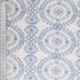 Tissu Broderie Coton Fleurs Bleu