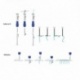 Set Punch Needle Blanc