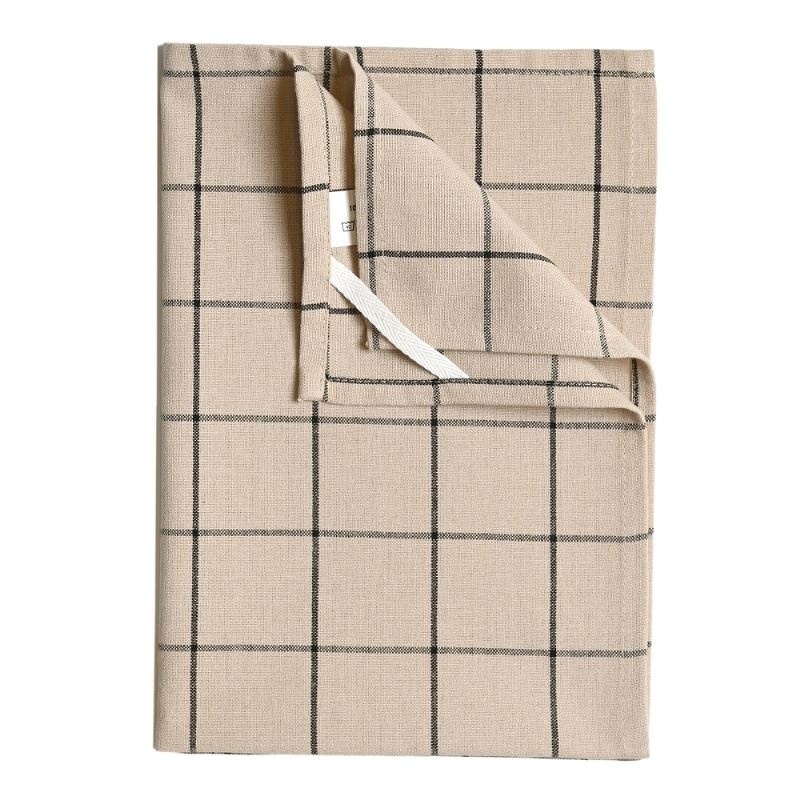 Torchon Carreaux Beige 