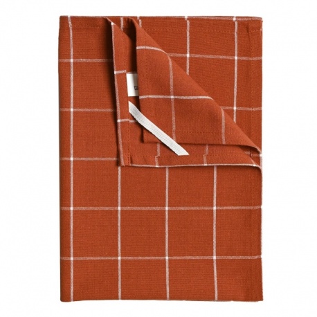 Torchon Carreaux Terracotta 