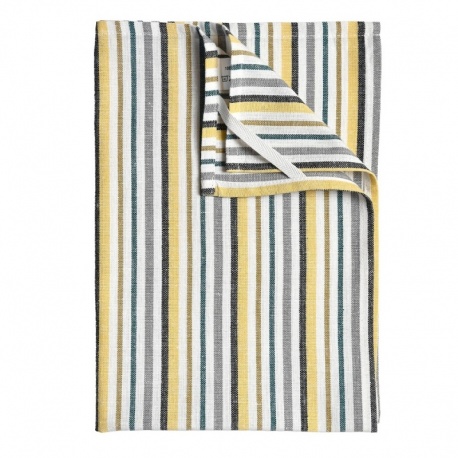 Torchon Rayé Jaune 