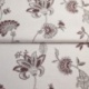 Tissu Jacquard Mina Floral Bordeaux 