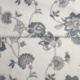 Tissu Jacquard Mina Floral Bleu 