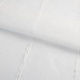 Tissu Etamine Rayée Onega Fil Chenillé Blanc 