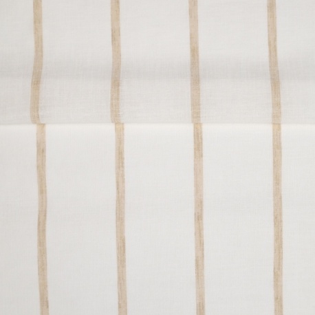 Tissu Etamine Rayée Montego Ocre 