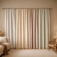 Tissu Etamine Rayée Gamma Ocre 