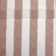 Tissu Etamine Rayée Gamma Terracotta