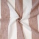 Tissu Etamine Rayée Gamma Terracotta