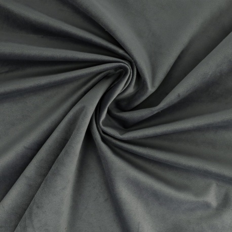 Tissu Velours Gris 