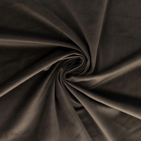 Tissu Velours Chocolat