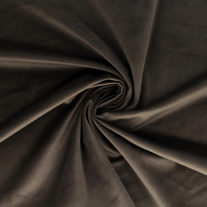 Tissu Velours Chocolat