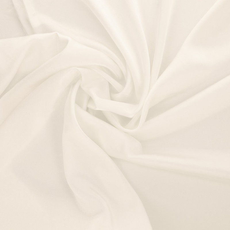 Tissu Satin Uni Blanc