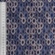 Tissu Popeline De Viscose Imprimée Losange Bleu