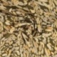 Tissu Popeline De Viscose Imprimée Abstrait Marron