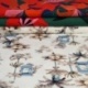 Tissu Popeline Coton Imprimé Ecru 