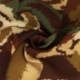 Tissu Viscose Imprimé Marron