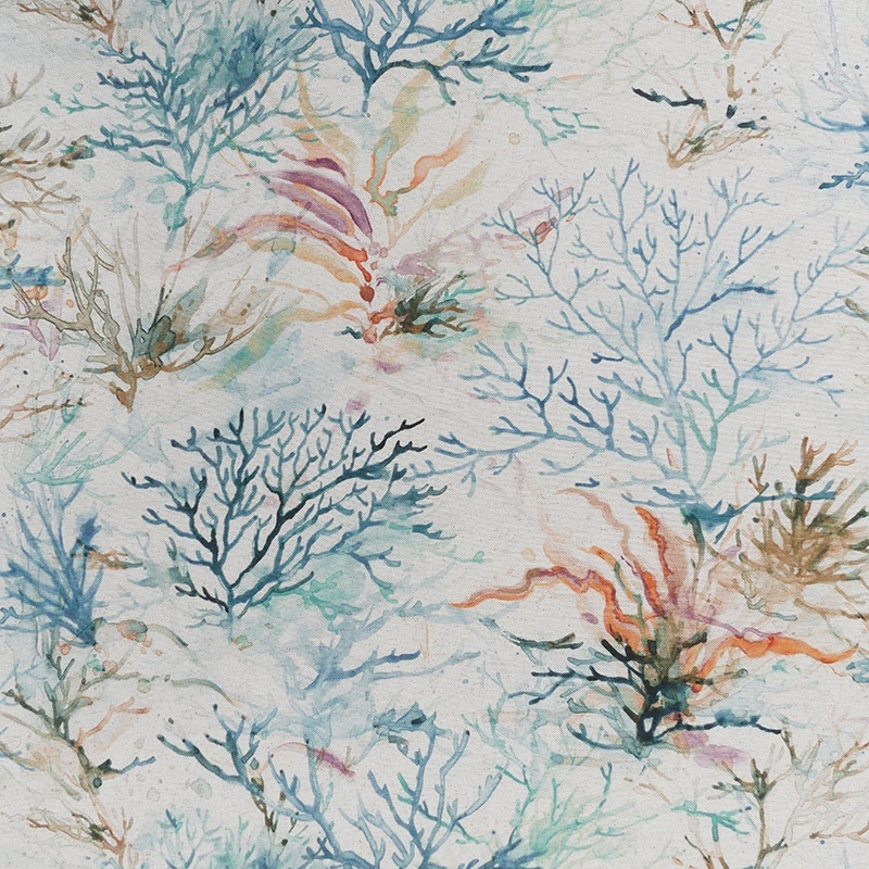 Toile Coton Lin Llorqui Bleu 