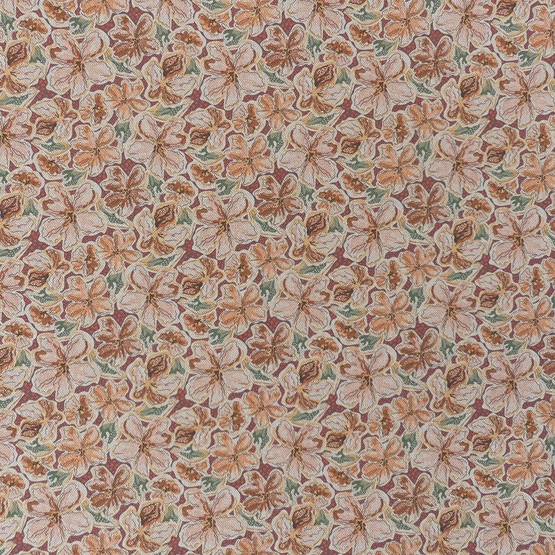 Tissu Toile Euphoria Aspect Lin Fleurs