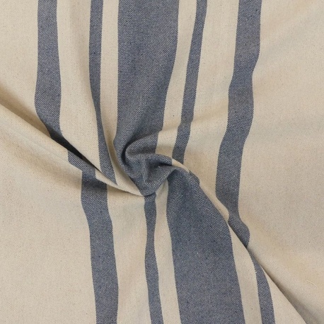 Tissu Bernadette Rayure Denim 