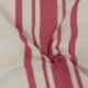 Tissu Bernadette Rayure Rouge 