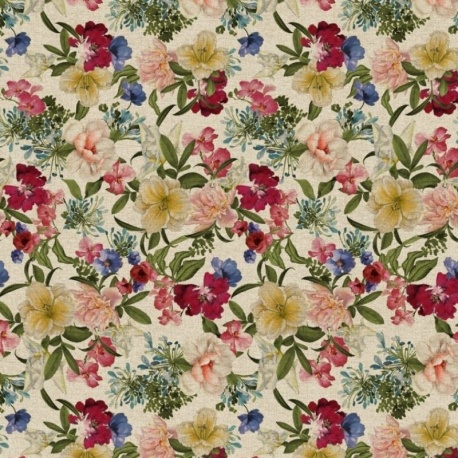 Tissu Toile Amaru Fond Lin