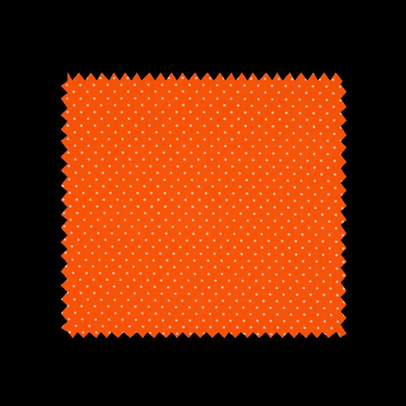 Tissu Imprimé Epingle Pois Orange