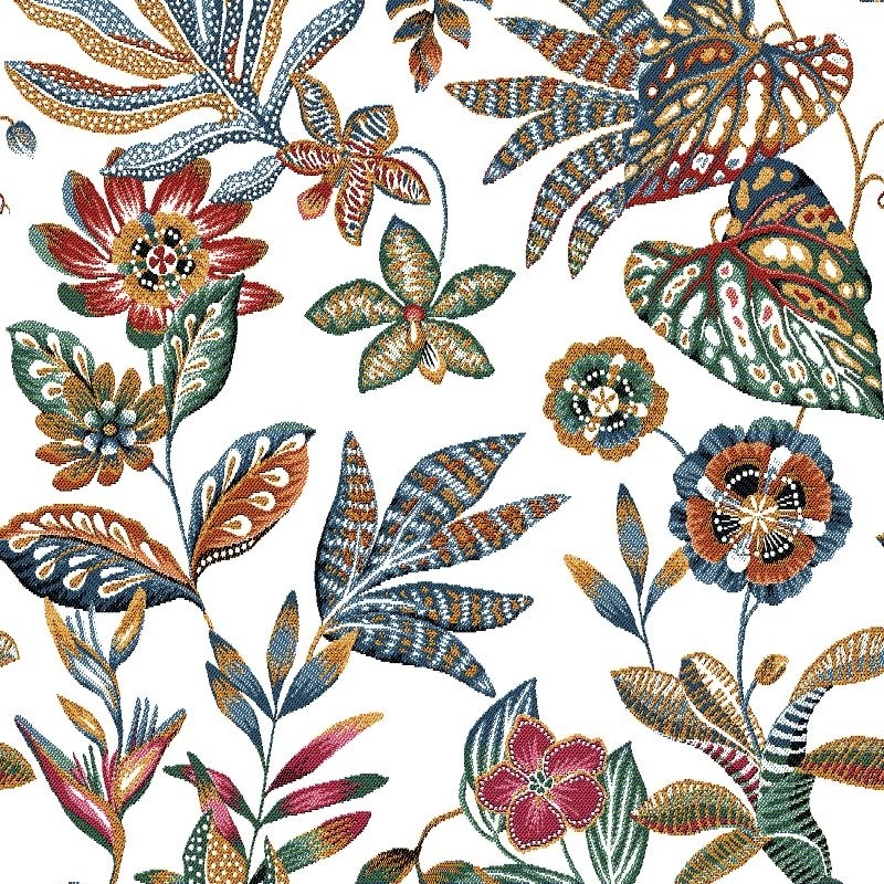 Tissu Jacquard Neroli Blanc 