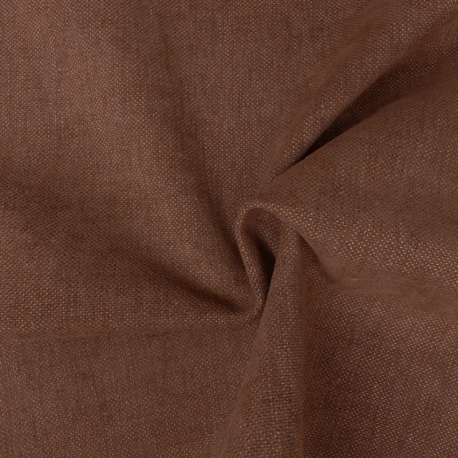 Tissu Vintage Uni Marron