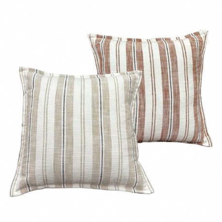 Housse de Coussin Rayé Perigord
