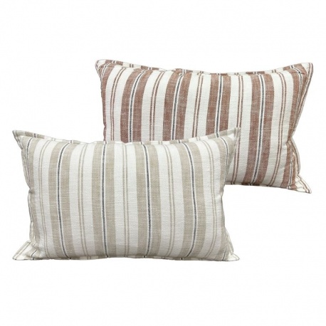 Housse de Coussin Rayé Perigord