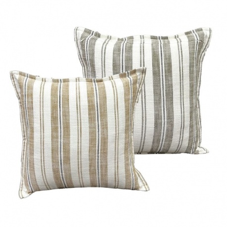 Housse de Coussin Rayé Perigord