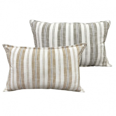 Housse de Coussin Rayé Perigord