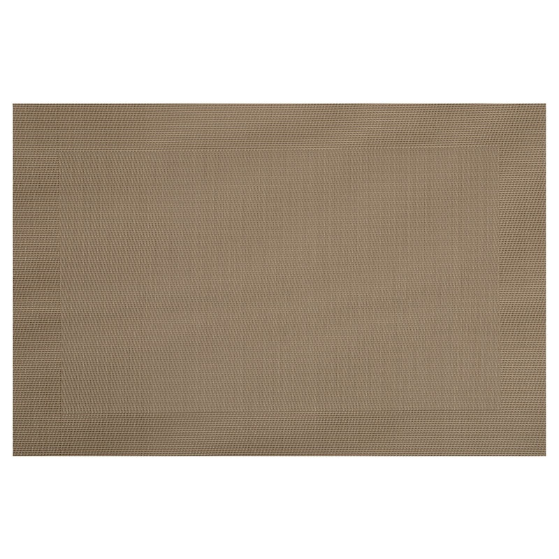Set de Table Vinyl Uni Taupe 