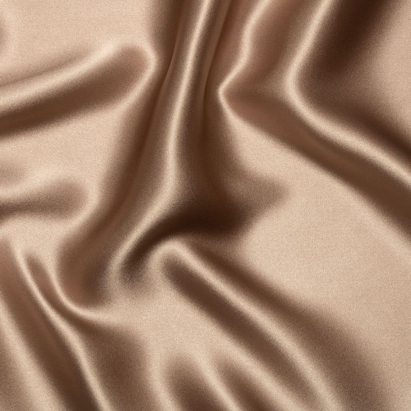 Tissu Satin de Soie Beige 16 Mommes