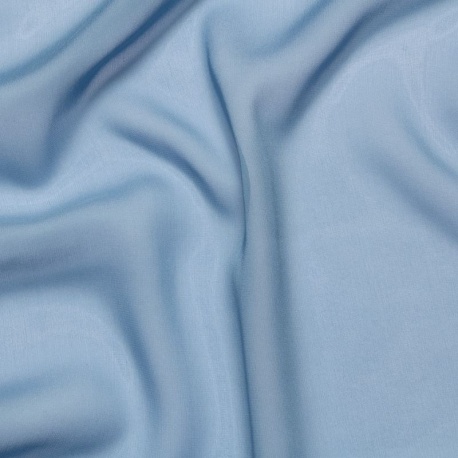 Tissu Mousseline de Soie Bleu Ciel 10 Mommes 