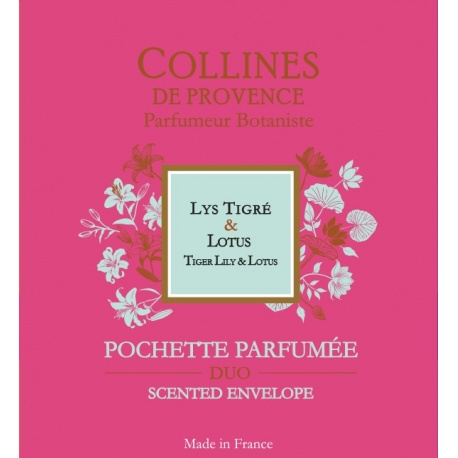 Pochette Parfumee Lys Tigre Et Lotus 6g - COLLINES DE PROVENCE  