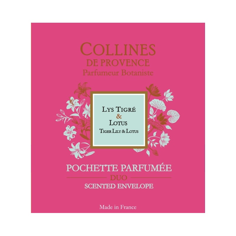 Pochette Parfumee Lys Tigre Et Lotus 6g - COLLINES DE PROVENCE  