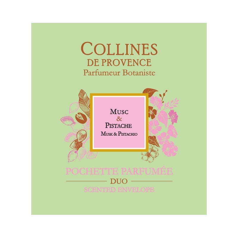 Pochette Parfumée Musc et Pistache 6g - COLLINES DE PROVENCE  